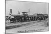 Pullman Express Locomotive-null-Mounted Photographic Print