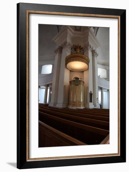 Pulpit, Lutheran Cathedral, Helsinki, Finland, 2011-Sheldon Marshall-Framed Photographic Print