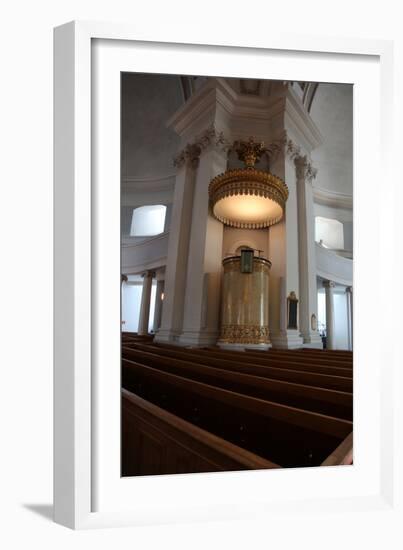 Pulpit, Lutheran Cathedral, Helsinki, Finland, 2011-Sheldon Marshall-Framed Photographic Print
