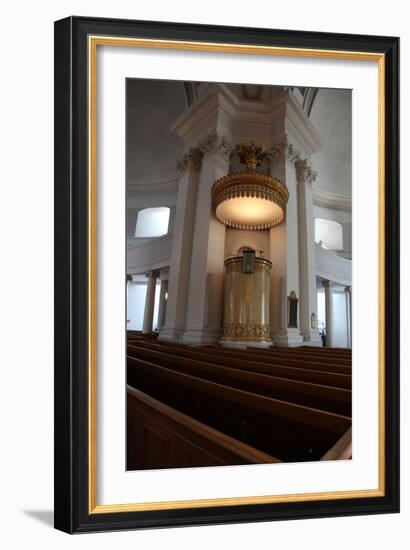 Pulpit, Lutheran Cathedral, Helsinki, Finland, 2011-Sheldon Marshall-Framed Photographic Print