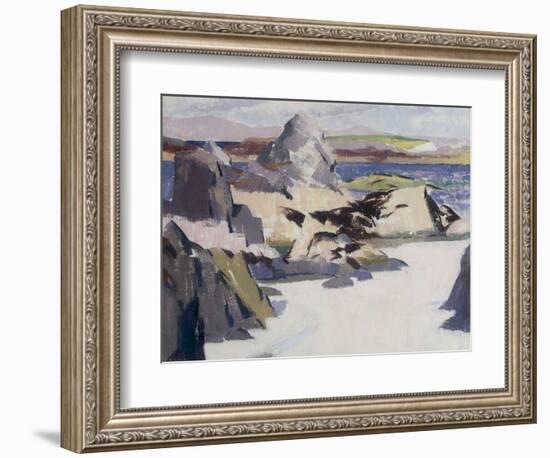 Pulpit Rock, Iona-Francis Campbell Boileau Cadell-Framed Giclee Print