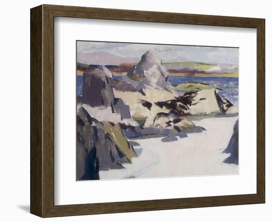 Pulpit Rock, Iona-Francis Campbell Boileau Cadell-Framed Giclee Print