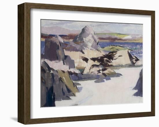 Pulpit Rock, Iona-Francis Campbell Boileau Cadell-Framed Giclee Print