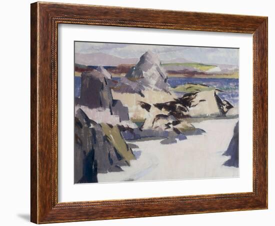 Pulpit Rock, Iona-Francis Campbell Boileau Cadell-Framed Giclee Print