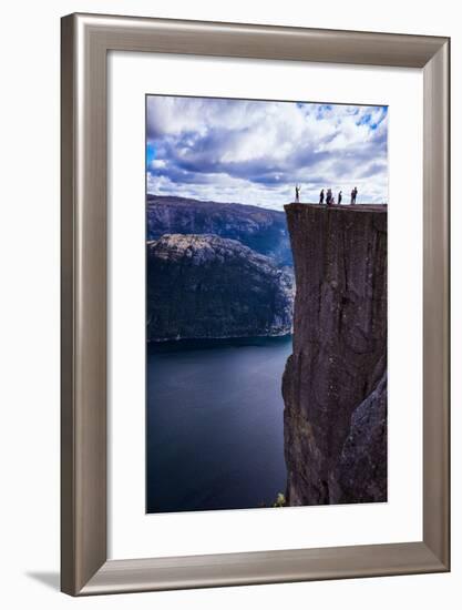 Pulpit Rock, Lysefjord View, Stavanger, Norway, Scandinavia, Europe-Jim Nix-Framed Photographic Print