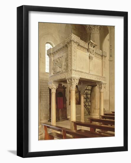 Pulpit, Troia Cathedral-null-Framed Photographic Print