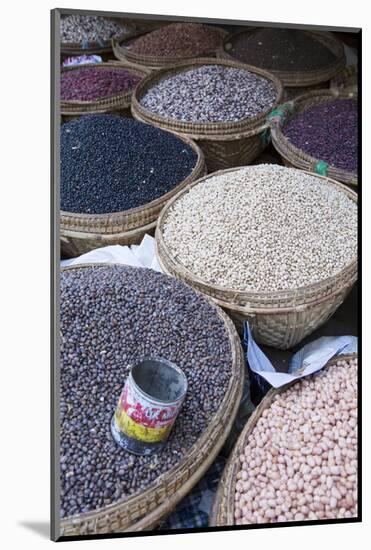 Pulses in the Market, Monywa, Sagaing, Myanmar, Southeast Asia-Alex Robinson-Mounted Photographic Print