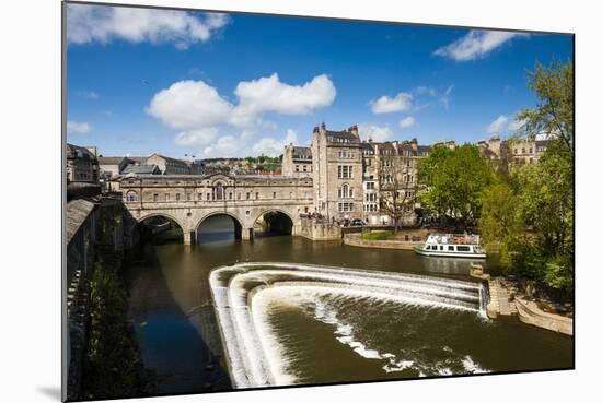 Pulteney Bridge over the River Avon, Bath, Avon and Somerset, England, United Kingdom, Europe-Matthew Williams-Ellis-Mounted Photographic Print