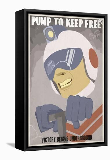 Pump to Keep Free-Steve Thomas-Framed Premier Image Canvas