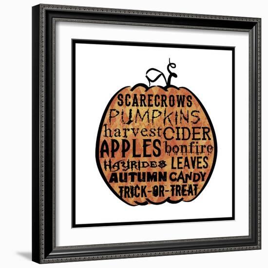 Pumpkin 1-Erin Clark-Framed Giclee Print