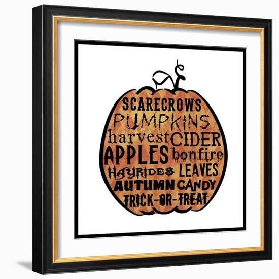 Pumpkin 1-Erin Clark-Framed Giclee Print