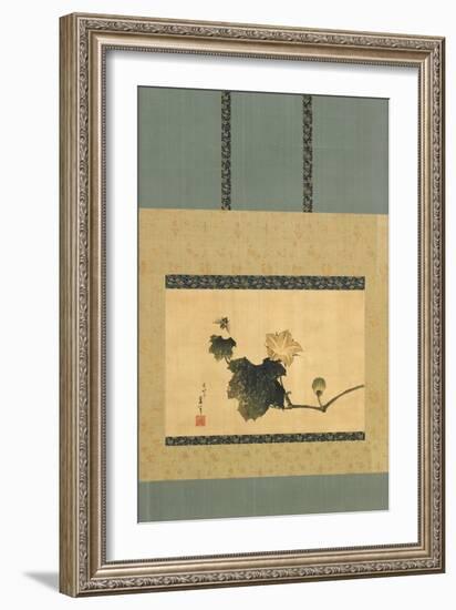 Pumpkin and Vine and Horse Fly, Edo Period, C.1825-Katsushika Hokusai-Framed Giclee Print