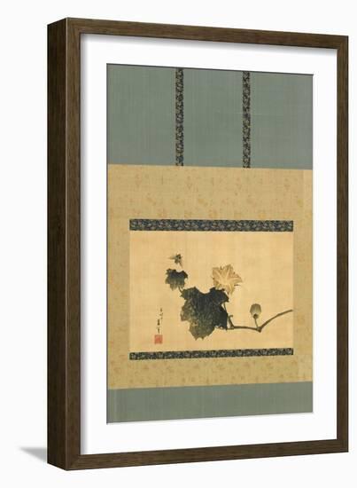 Pumpkin and Vine and Horse Fly, Edo Period, C.1825-Katsushika Hokusai-Framed Giclee Print