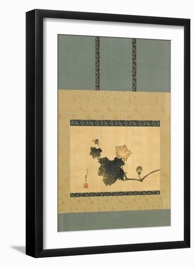 Pumpkin and Vine and Horse Fly, Edo Period, C.1825-Katsushika Hokusai-Framed Giclee Print