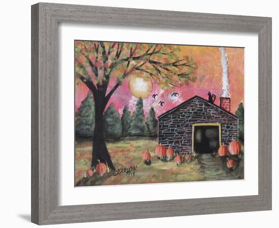 Pumpkin Barn 1-Karla Gerard-Framed Giclee Print