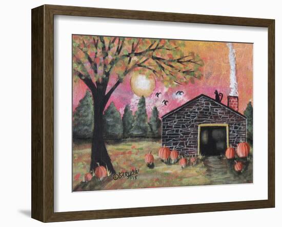 Pumpkin Barn 1-Karla Gerard-Framed Giclee Print