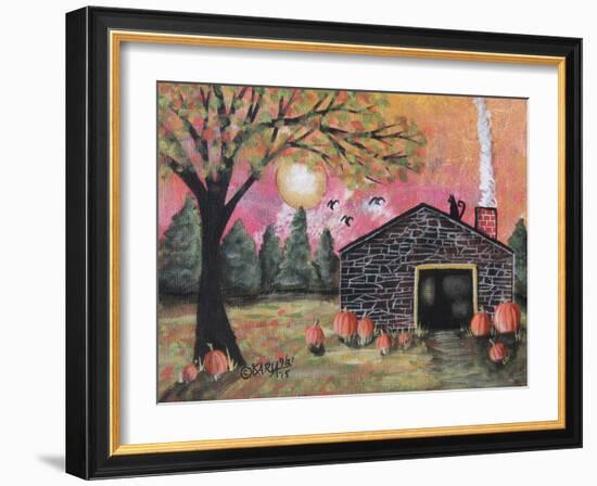 Pumpkin Barn 1-Karla Gerard-Framed Giclee Print
