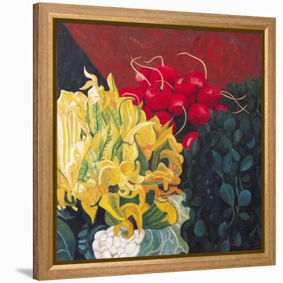 Pumpkin Blossom, 2002-Pedro Diego Alvarado-Framed Premier Image Canvas