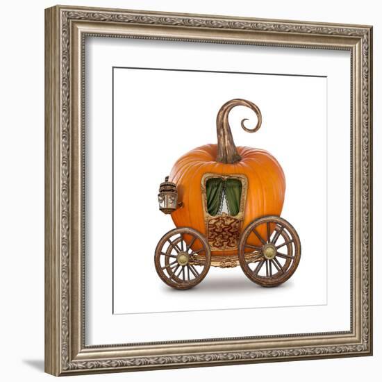 Pumpkin Carriage-egal-Framed Art Print