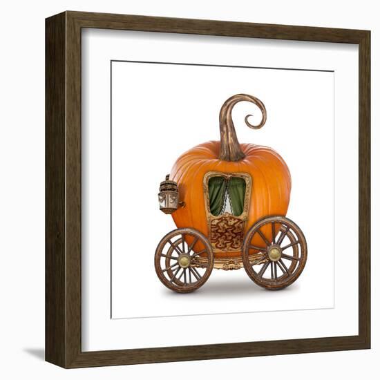 Pumpkin Carriage-egal-Framed Art Print