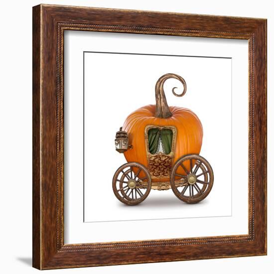 Pumpkin Carriage-egal-Framed Art Print