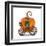 Pumpkin Carriage-egal-Framed Art Print