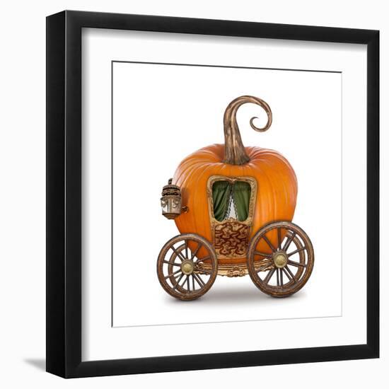 Pumpkin Carriage-egal-Framed Art Print