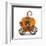 Pumpkin Carriage-egal-Framed Art Print