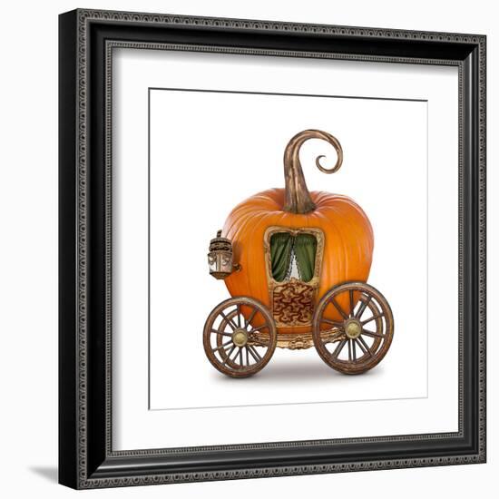 Pumpkin Carriage-egal-Framed Art Print