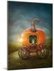 Pumpkin Carriage-egal-Mounted Art Print