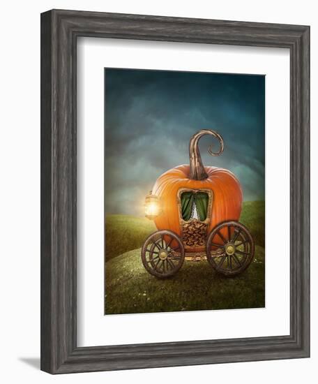 Pumpkin Carriage-egal-Framed Art Print