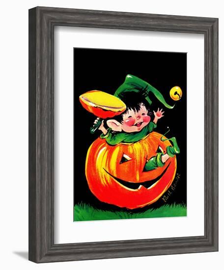 Pumpkin Elf - Jack & Jill-Ruth Bendel-Framed Giclee Print