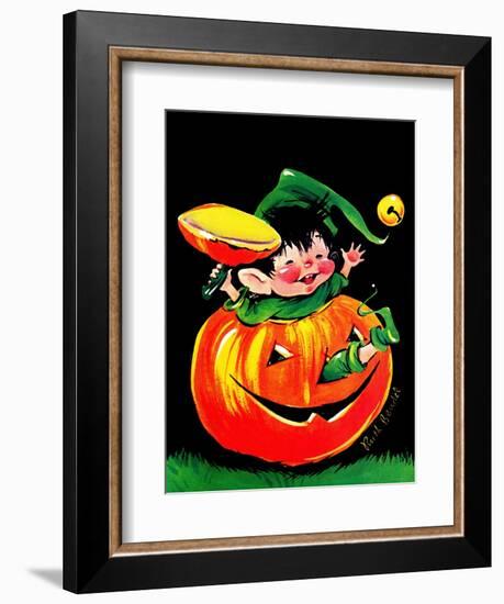 Pumpkin Elf - Jack & Jill-Ruth Bendel-Framed Giclee Print