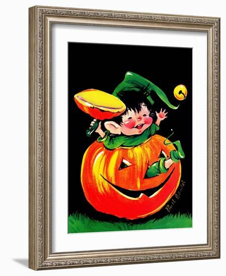 Pumpkin Elf - Jack & Jill-Ruth Bendel-Framed Giclee Print