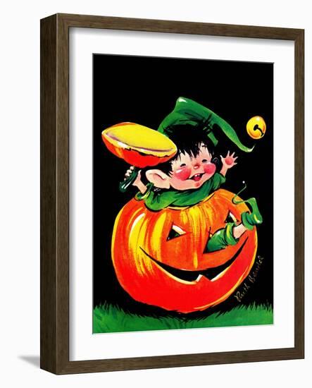 Pumpkin Elf - Jack & Jill-Ruth Bendel-Framed Giclee Print