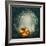 Pumpkin In Dark Forest-egal-Framed Art Print