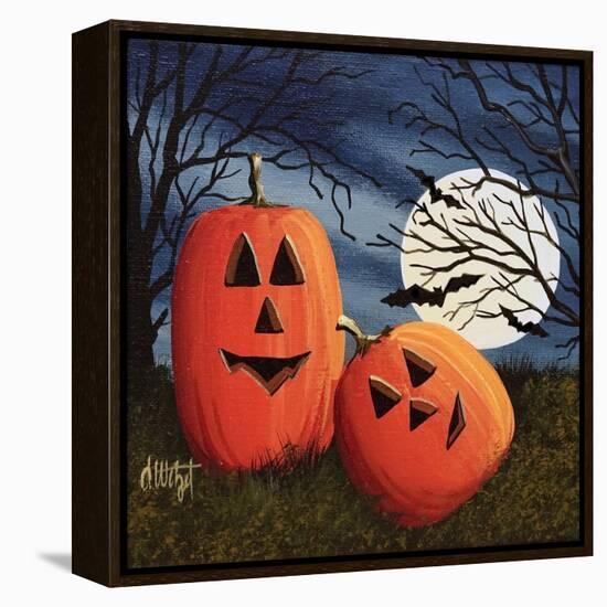 Pumpkin Love Pillow-Debbi Wetzel-Framed Premier Image Canvas