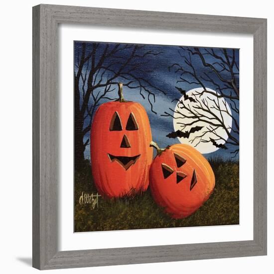 Pumpkin Love Pillow-Debbi Wetzel-Framed Giclee Print