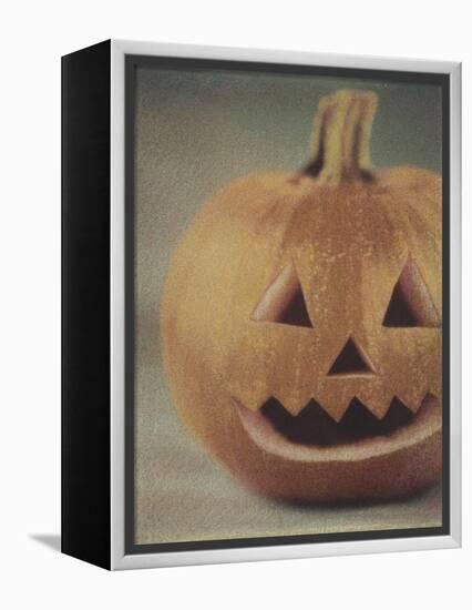 Pumpkin Man 2-Jennifer Kennard-Framed Premier Image Canvas