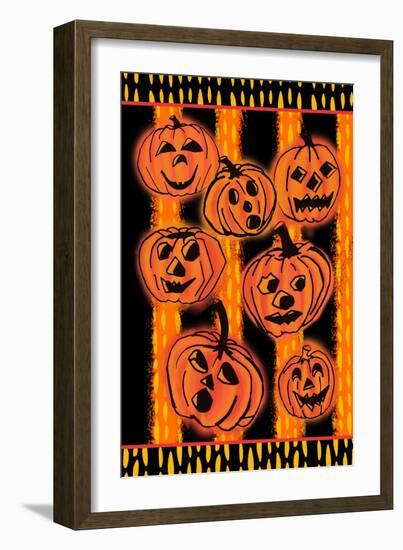 Pumpkin Patch Pals I-Nicholas Biscardi-Framed Art Print