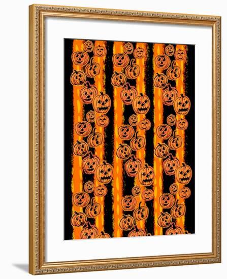 Pumpkin Patch Pals II-Nicholas Biscardi-Framed Art Print