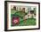 Pumpkin Red Barn Folk Art Cheryl Bartley-Cheryl Bartley-Framed Giclee Print