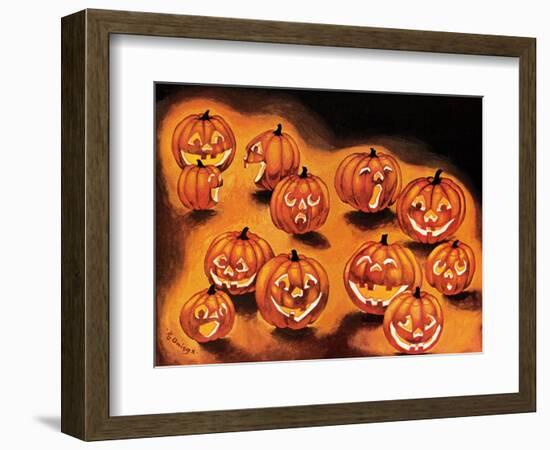 Pumpkin Smiles - Jack & Jill-Rachel Owings-Framed Giclee Print