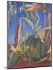 Pumpkin with Flowers, 1989-Pedro Diego Alvarado-Mounted Giclee Print