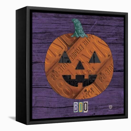 Pumpkin-Design Turnpike-Framed Premier Image Canvas