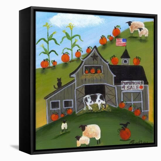 Pumpkins 4 Sale Cheryl Bartley-Cheryl Bartley-Framed Premier Image Canvas