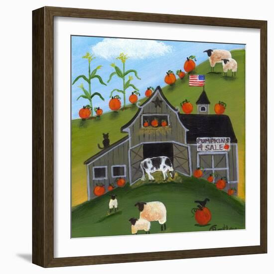 Pumpkins 4 Sale Cheryl Bartley-Cheryl Bartley-Framed Giclee Print