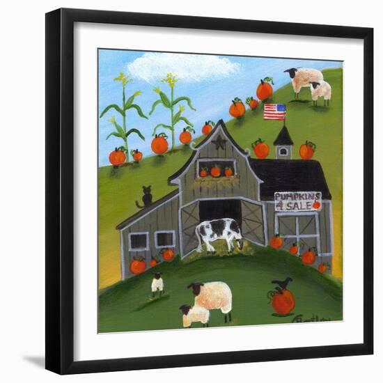 Pumpkins 4 Sale Cheryl Bartley-Cheryl Bartley-Framed Giclee Print