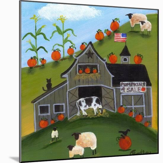 Pumpkins 4 Sale Cheryl Bartley-Cheryl Bartley-Mounted Giclee Print