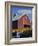 Pumpkins for Sale in Front of a Red Barn, Vermont, New England, USA-Fraser Hall-Framed Photographic Print